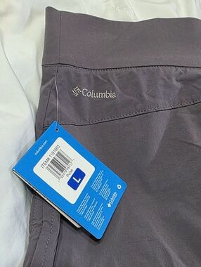 NEW Columbia Women's Large Gray All Seasons Ruched Skort Stretch